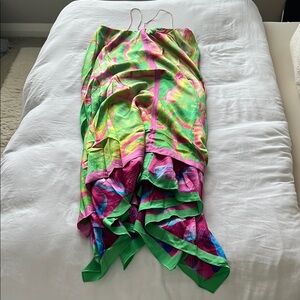Vibrant Tie-Dye Maxi Dress